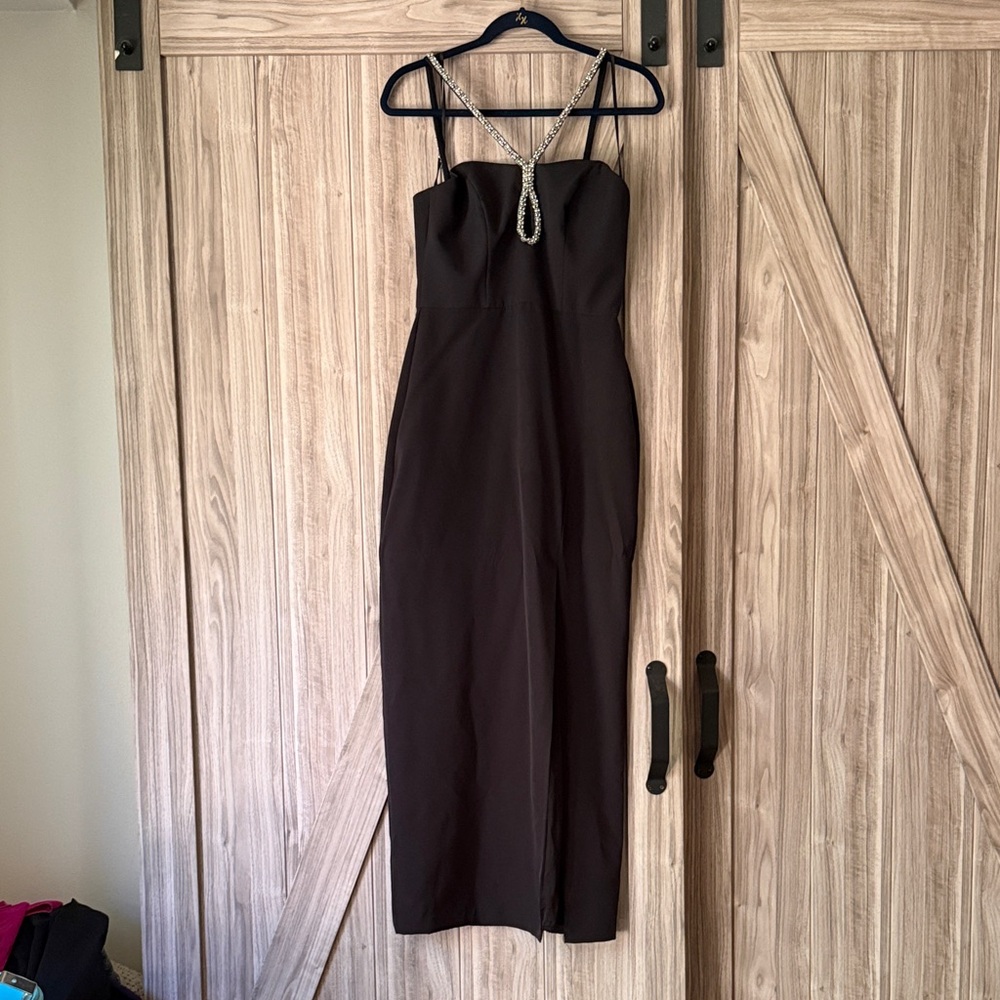 Aqua Elegant Black Dress